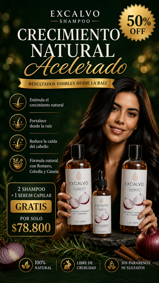 2 Shampoo + 1 Serum Capilar Gratis